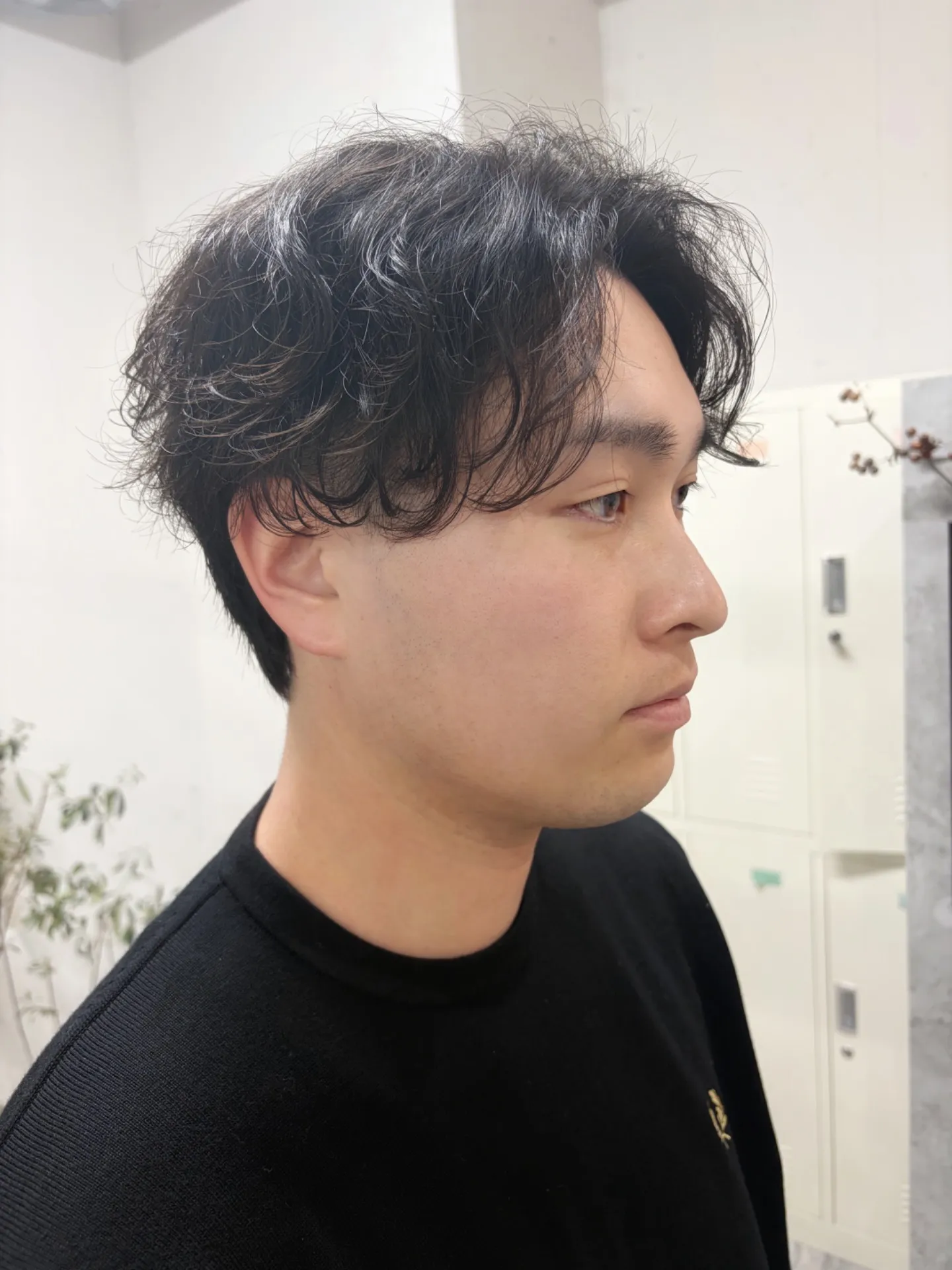 【門真市の美容室】癖毛風シャドウパーマ|アムヘアー古川橋美容室